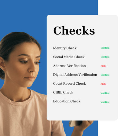 Global Checks verification checks panel